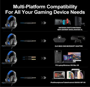 A36 Pro™ – Auriculares Gaming Inalámbricos con Sonido Envolvente